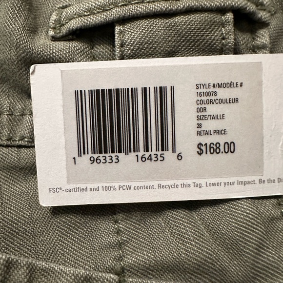 Outerknown Westbound Utility Pants - NWT - Size 28 - Picture 9 of 13